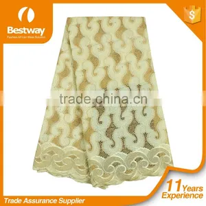 Bestway New Design Yiwu Lace Fabric Swiss Cotton Voile Lace With Rhinestone SL0417 thumbnail-5