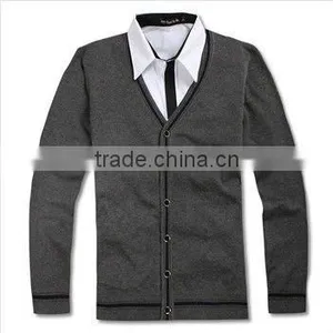 100cotton V Neck Leisure Man Sweater thumbnail-1