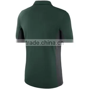 MGOO Factory Wholesale Sport Wear Gym Wear Polo T-Shirt Mens Dry Fit Polo Shirt Splicing With Two Colors thumbnail-4