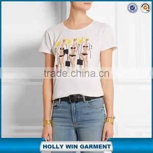 Latest Design Bulk t Shirt Printing With Beach Girls thumbnail-1