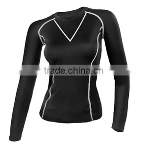 OEM Custom Gym Workout Longsleeve t Shirt Causel Womens t Shirt thumbnail-1