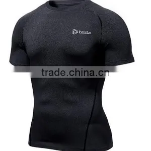 New Men's Cool Compression Short Sleeve t Shirts thumbnail-1