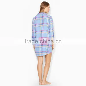 Women's Checked Button up Whole Adult Pajamas thumbnail-2