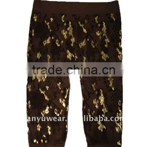 Printed Fashionable Seamless Ladies Short Legging thumbnail-1