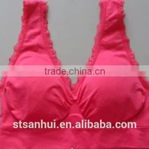 Camisole With Bra Tops Tank Top Bra Sexy Japanese Cute Girl Lingerie Gym Sports Yoga Tops With Built in Bra thumbnail-1