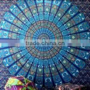 Hippie Tapestry Mandala Tapestry Wall Hanging Blue thumbnail-4