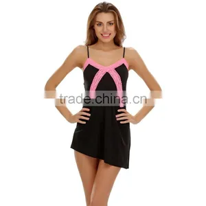 Sea Green Babydoll With Pretty Laces thumbnail-1