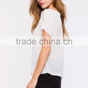 Online Shopping Women Clothes Fashion Embellished Lady Blouse thumbnail-4