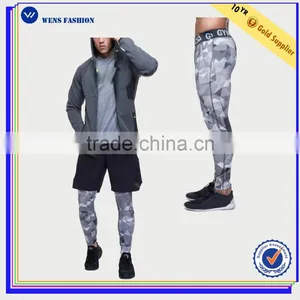 Custom Yoga Pants Nylon Sports Wholesale Print Leggings for Men thumbnail-2