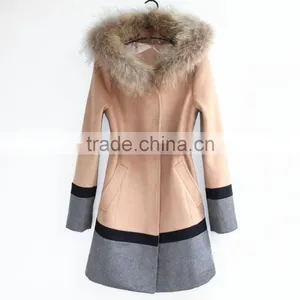 Woven Wool Fabric for Winter Overcoat,fashion Overcoat Design for Women thumbnail-1