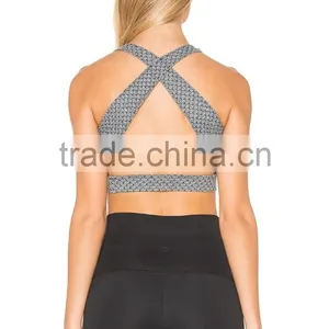 New Custom Hot Women Sports Bra Sexy Top Fashionable Yoga Jogging Running Sports Bra thumbnail-3