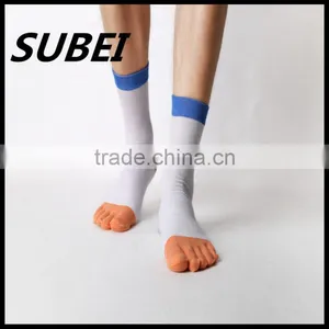Cotton Toe Socks Summer Thin Section Deodorant Socks Summer Thin Socks in Tube Socks thumbnail-2