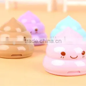 Korea Stationery Shit Pencil Sharpener Shape Double Orifice Double Pole Piece Office & School Supplies thumbnail-2
