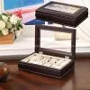 Time 10PC Espresso Wooden Watch Box Case thumbnail-1