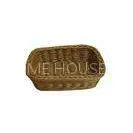 Colorful Rectangle Rattan Bread Basket , Washable and Food-safe thumbnail-1