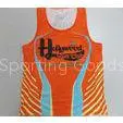 Orange Summer Sublimated Running Wear Mens Basketball Vest thumbnail-1