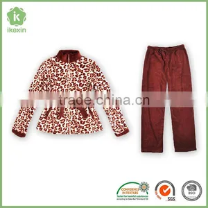 Multi Coloured Polar Fleece Thermal Terry Bathrobe thumbnail-2