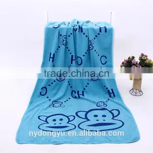 Top Quality Microfiber Towel/ Yxg Monkey Rabbit Animal Printed Bath Towels 70x140cm/ Fancy Owels thumbnail-2