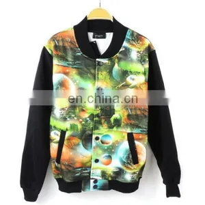 Wholesale Sublimated Modern Team Light Weight Ladies Baseball Jacket thumbnail-3