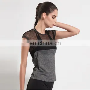 2017 Summer Classic Wholesale Quick Dry Women T-shirts Comfortable Bodybuilding Microfiber Shirt thumbnail-3