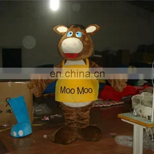 2016 Funny and Happy Adult Milk Cow Mascot Costume thumbnail-3