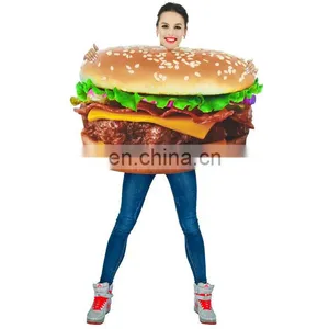 Funny Halloween Carnival Party Food Series Costume Hamburger Design thumbnail-3