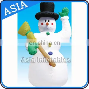 Custom Advertising PVC Christmas Competitive Price Snowman Inflatable Helium Balloon For Promotion thumbnail-3