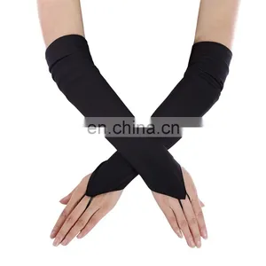 Grace Karin Womens 17" Stretchy Over the Elbow Fingerless Gloves Bridal Wedding Gloves CL010462-1 thumbnail-1