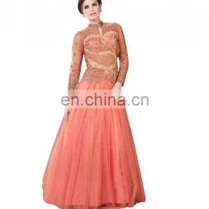 Bridal Wear Semi-Stitched Wonderful Net Gown (anarkali Dresses) thumbnail-1