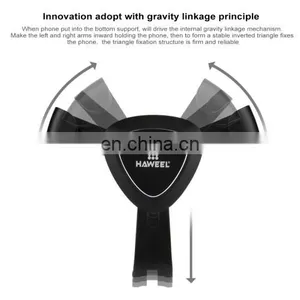 HAWEEL Triangle Design Universal Car Air Vent Phone Holder Mount for Huawei and Other Brands thumbnail-2