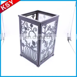 Newest Fashionable Design White Antique Bird Lantern Tabletop Metal Candle Holder thumbnail-5