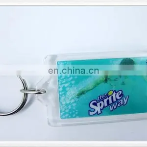 Oval Shape Custom Card Inserted Acrylic Keychain thumbnail-3