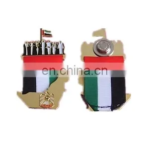 Souvenir UAE National Day Gift Items Keychain Soft Enamel UAE Flag Keyrings thumbnail-2