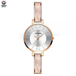 XINBOQIN Supplier Create Your Own Original Brand Fashion Cheap 3ATM Water Resistant Acetate Lady Watch thumbnail-1