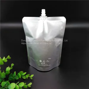China Wholesale Aluminum Foil Empty Stand up Plastic Packaging Bag for Shampoo/75% Alcohol Bag thumbnail-1