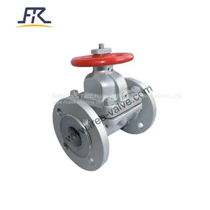 Fluorine Lining Diaphragm Valve Cast Steel Cast Iron Stainless Steel ANSI 150LB thumbnail-1