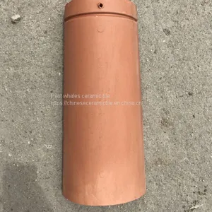 Red Clay Barrel &Bent Round Roof Tiles /Terracotta Barrel Roof Tiles thumbnail-3