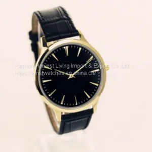 Ultra Thin Men Wrist Watches Casual Watch Analog Leather Stainless Steel Quartz thumbnail-5