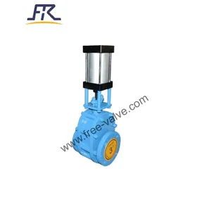Pneumatic Actuator Ceramic Lined Twin Disc Gate Valve thumbnail-2