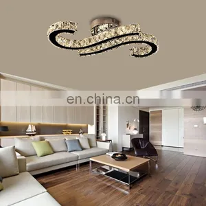 Wholesale Luxury Contemporary Modern LED Crystal Lighting Ceiling Light Chandelier thumbnail-5