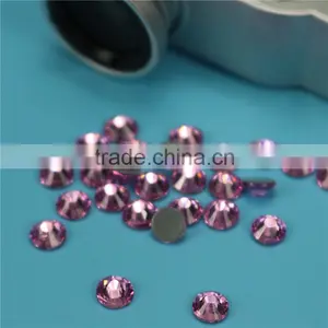 Top Quality Light Rose Flatback Hotfix Loose Rhinestone Stone for Dresses thumbnail-1