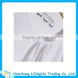 Hottsale High Quality Fashion Cotton Puff Sleeve t Shirt thumbnail-3