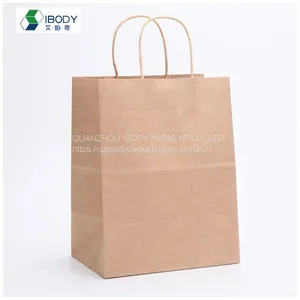 Custom Recycled Kraft Paper Shopping Bag Gift Paper Bag Packaging Hot Products thumbnail-5