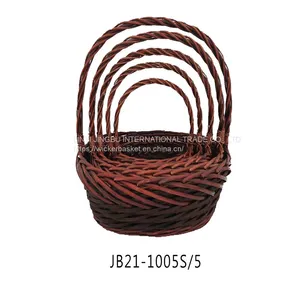 Handmade Wholesale Decoration Willow Wicker Gift Hamper Basket thumbnail-1