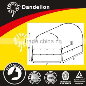 6' Round x 4' Across Steel Coil-Tent Bag Tarp for Flatbed Truck thumbnail-1
