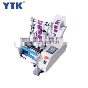 Low Price Small Desktop Clear Label Equipment Semi Automatic Labeling Machine For Round Bottle thumbnail-2