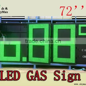 Customize 72'' Big Digit 7 Segment Led Outdoor Gas Signs thumbnail-1