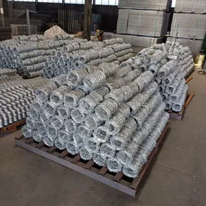 Galvanized Barbed Wire Field Fence Farm Fence Cattle Fence Field Fence Grassland Fence thumbnail-3