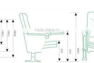Cheap Auditorium Chair HJ63-L Theater Seat thumbnail-6