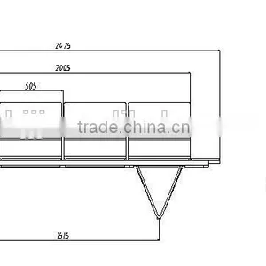 European Design Curve Plywood Waiting Chair Airport Chair Public Seating H63B-3F-V thumbnail-6